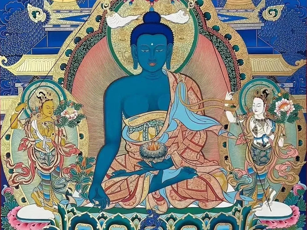 Medicine Buddha (Bhaisajyaguru) and Tibetan Buddhism: A Deeper Look into Thangka Jewelry