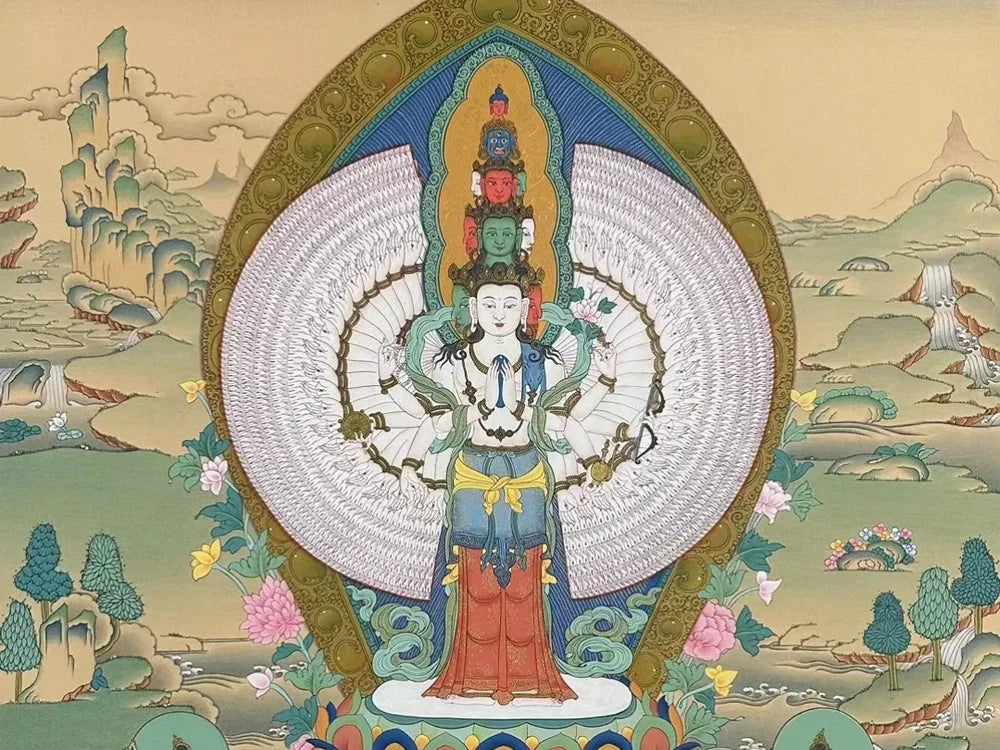 The Origins and Symbolic Meanings of the Thousand-Armed Avalokiteshvara and Four-Armed Avalokiteshvara in Buddhist Jewelry