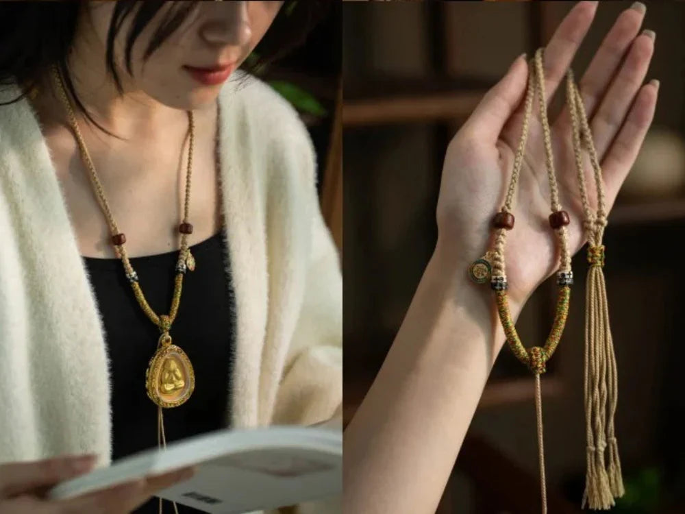 Wearing Buddha Jewelry: The Meaning Behind the Tibetan Thangka Necklace