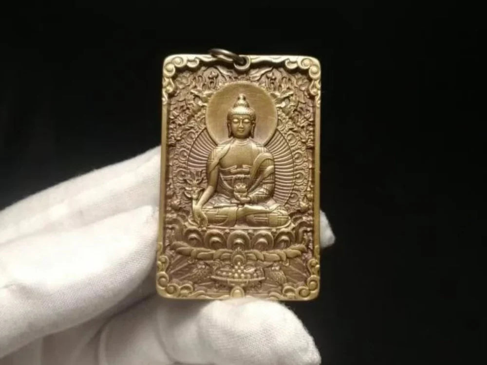 Forged for Healing: The Sacred Craft of Tibetan Brass Medicine Buddha Amulets