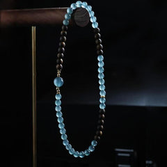 中國風木瑪瑙串珠手鍊-保佑平安,驅除小人