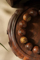 道教風水雷光ナツメ木彫りブレスレット