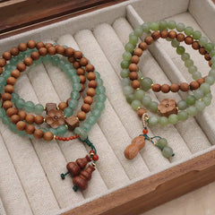 檀香佛珠葫蘆檀香項鍊手鏈兩用