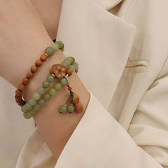 檀香佛珠葫蘆檀香項鍊手鏈兩用