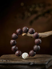 小葉の紫檀ブレスレット - 平和を祝福する