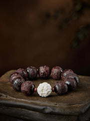 小葉の紫檀ブレスレット - 平和を祝福する