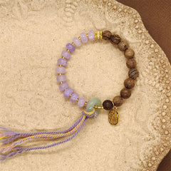 タッセルサンダルウッド宝石ブレスレット - 注目度アップ