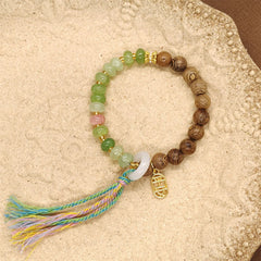 タッセルサンダルウッド宝石ブレスレット - 注目度アップ