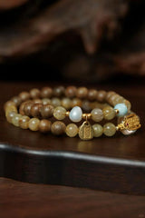 沉香金晶手鍊 - 祈福平安