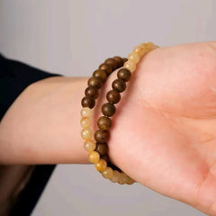 沉香金晶手鍊 - 祈福平安