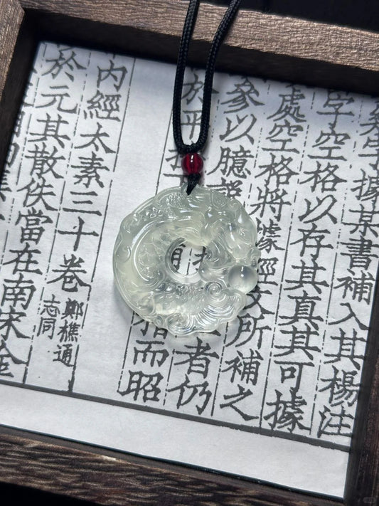魚化龍祈福玉墜