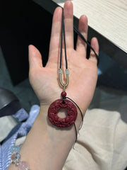 辰砂の貔貅平和バックル·富、保護