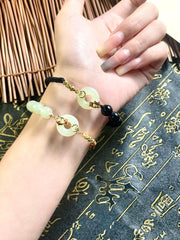 Ancient Peace Double Color Jade Bracelet