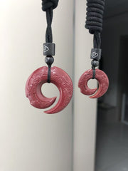 辰砂雲模様古代お守り平和リング——祝福の平和