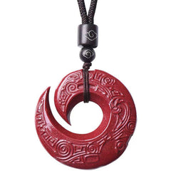 辰砂雲模様古代お守り平和リング——祝福の平和