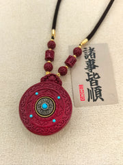 Cinnabar Amulet Pendant