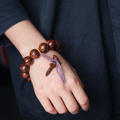 玄天雷木製ブレスレット - 平和と悪魔払いの祝福