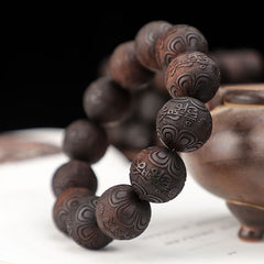 Thunder Rhyme Mantra·Lightning Struck Wooden Bracelet——Blessing Peace and Exorcism