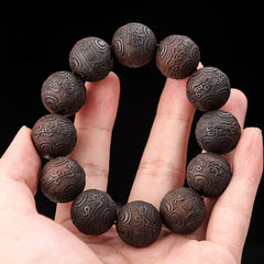 Thunder Rhyme Mantra·Lightning Struck Wooden Bracelet——Blessing Peace and Exorcism
