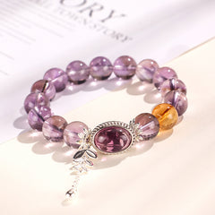 Nine Purple Fire Bracelet for Fortune and Wealth