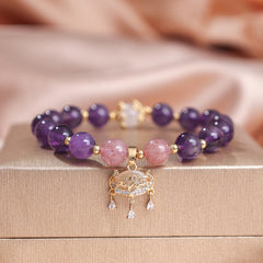 Nine Purple Fire Bracelet for Fortune and Wealth