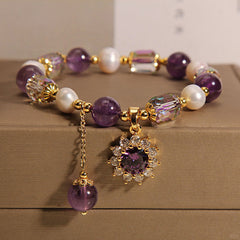 Nine Purple Fire Bracelet for Fortune and Wealth