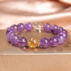 Nine Purple Fire Bracelet for Fortune and Wealth