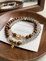 Moonlight Bamboo Double Joy Bracelet