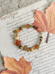 秋日私語落葉手鍊