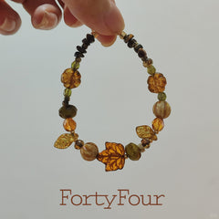 秋日私語落葉手鍊