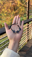 "Deep Sea Star" Natural Kyanite Braided Bracelet