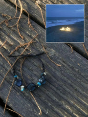 "Deep Sea Star" Natural Kyanite Braided Bracelet