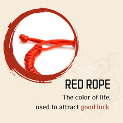 ダブル貔貅インゴット&幸運の赤いロープブレスレット