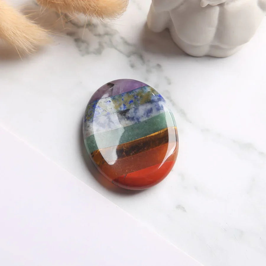 7つのチャクラの心配石 - 不安とストレスに