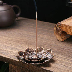 銅蓮花花爐-帶來內心的平靜