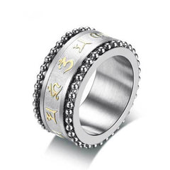 仏教のマントラスピナー 不安を和らげるリング - 不安を和らげる