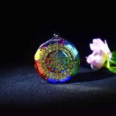 チャクラオルゴナイトネックレス - オルゴンエネルギーとEMF保護のバランスをとる瞑想ジュエリー