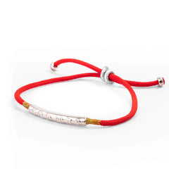 Tibetan Red String Bracelet-Six-Character Engraved Mantra Prayer Buddhist Mascot