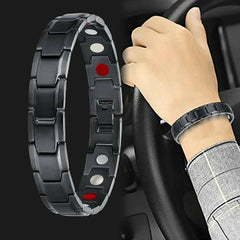 磁気療法ブレスレット - ブラック、シルバー、ゴールド