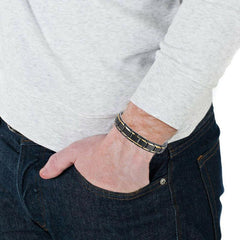 トリプル繁栄ブレスレット - シトリン、グリーンアベンチュリン、ターコイズ