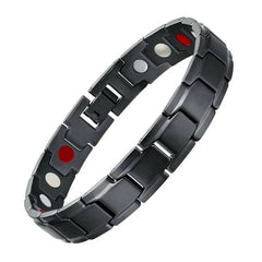 磁気療法ブレスレット - ブラック、シルバー、ゴールド