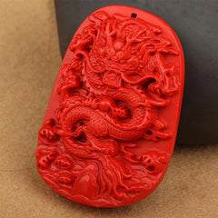 レッドドラゴンネックレス - 幸運と豊かさ