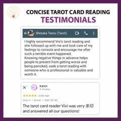簡潔なタロットカードリーディング(1つの質問)