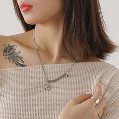 シルバーエレファントネックレス - 幸運と富の象徴