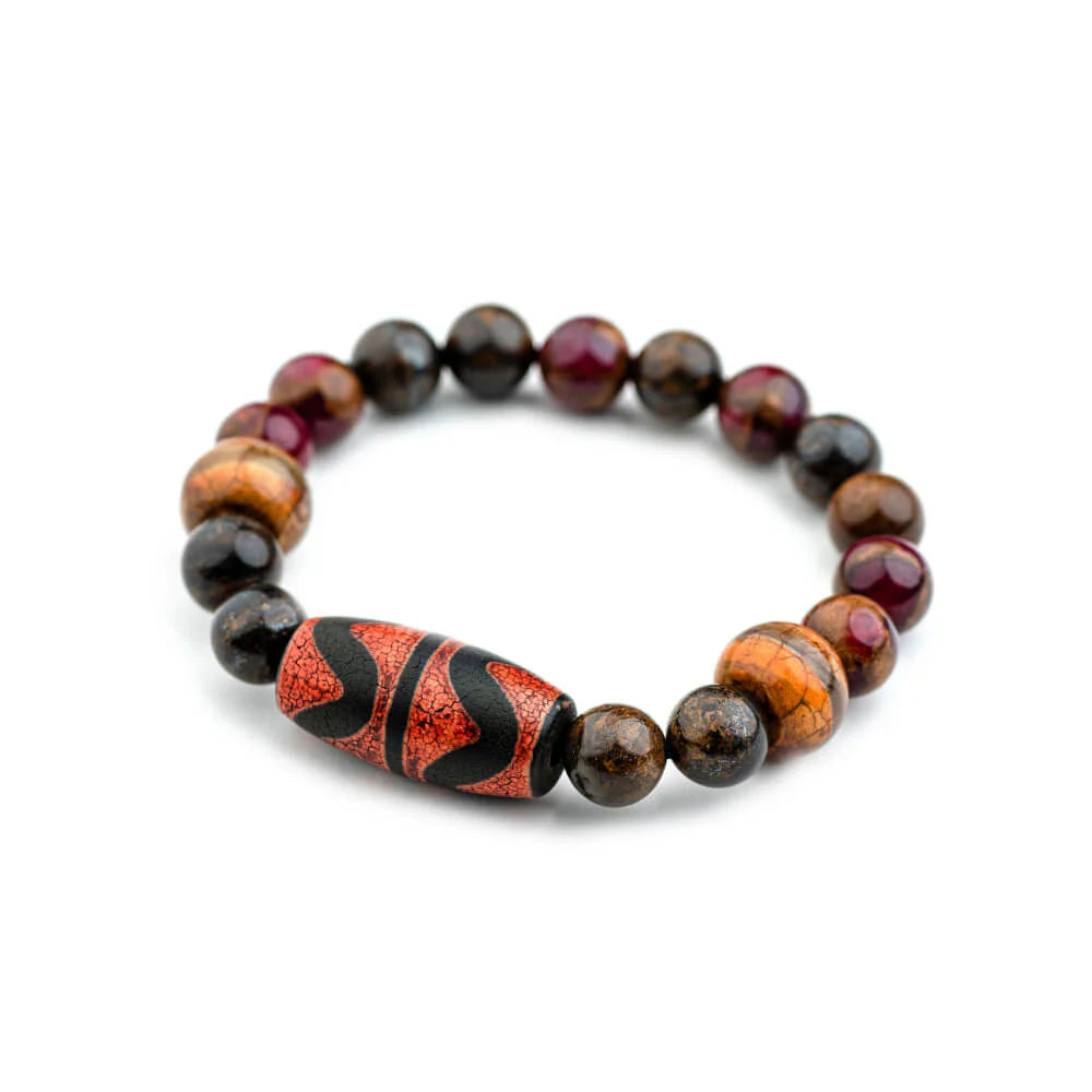 Tibetan 2-Eye Dzi - The Phoenix (Luck/Relationship)