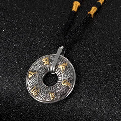 西藏瑪尼咒硬幣項鍊