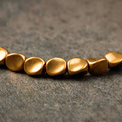 チベット銅ビーズブレスレット(手作り) - 癒し、強さ、そして保護のために