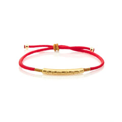 Tibetan Red String Bracelet-Six-Character Engraved Mantra Prayer Buddhist Mascot
