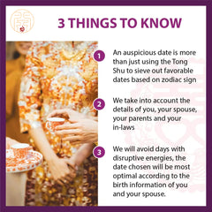 Selection of Auspicious Date for Chinese Wedding by Grand Master