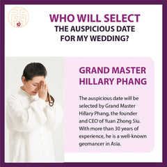 Selection of Auspicious Date for Chinese Wedding by Grand Master